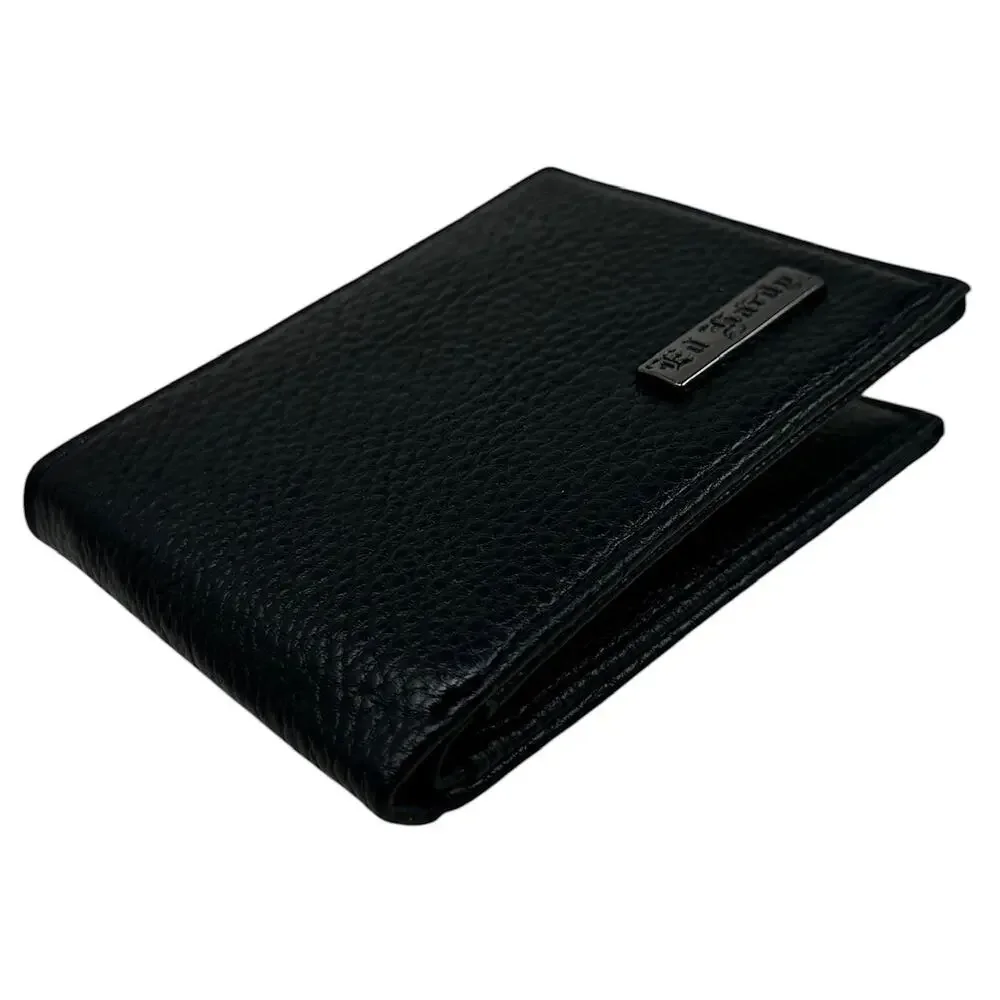 Ed Hardy Men's Bifold Black Wallet With Valet Tray Gift Box